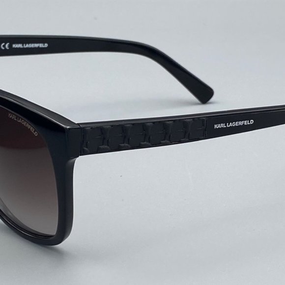 New KARL LAGERFELD KL865S Black Sunglasses - Picture 4 of 8